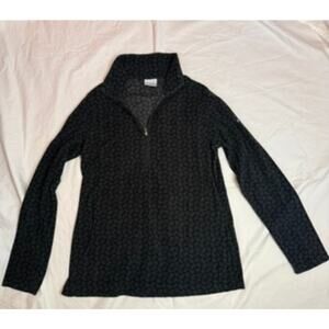 Columbia Womens Patterned Fleece 1/2 Half Zip Sweatshirt Pullover Size Large